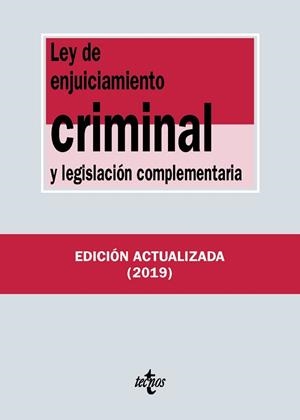 LEY DE ENJUICIAMIENTO CRIMINAL Y LEGISLACIÓN COMPLEMENTARIA | 9788430977130 | Llibreria Drac - Llibreria d'Olot | Comprar llibres en català i castellà online
