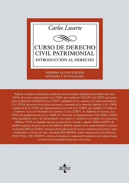 CURSO DE DERECHO CIVIL PATRIMONIAL | 9788430976928 | LASARTE, CARLOS | Llibreria Drac - Librería de Olot | Comprar libros en catalán y castellano online