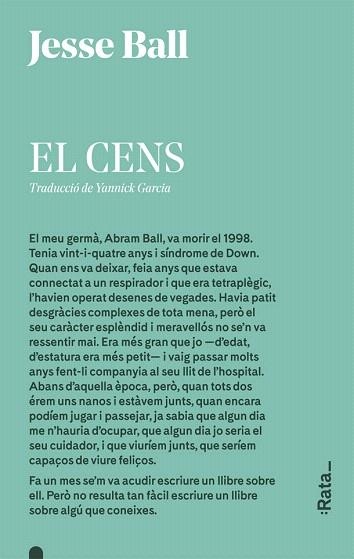 CENS, EL | 9788416738298 | BALL, JESSE | Llibreria Drac - Librería de Olot | Comprar libros en catalán y castellano online