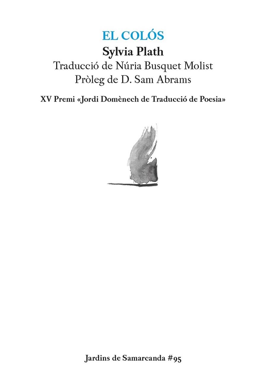 COLÓS, EL | 9788497666787 | PLATH, SYLVIA | Llibreria Drac - Llibreria d'Olot | Comprar llibres en català i castellà online