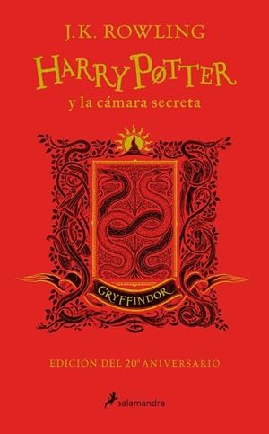HARRY POTTER Y LA CÁMARA SECRETA (EDICIÓN GRYFFINDOR DEL 20º ANIVERSARIO) (HARRY POTTER 2) | 9788498389715 | ROWLING, J.K. | Llibreria Drac - Librería de Olot | Comprar libros en catalán y castellano online