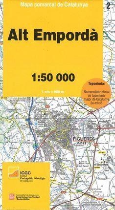MAPA COMARCAL DE CATALUNYA 1:50 000. ALT EMPORDÀ | 9788439397656 | AA.DD. | Llibreria Drac - Llibreria d'Olot | Comprar llibres en català i castellà online