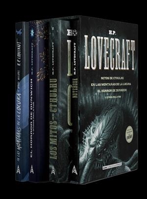 ESTUCHE H.P. LOVECRAFT: MITOS DE CTHULHU | EN LAS MONTAÑAS DE LA LOCURA | EL HORROR DE DUNWICH Y OTROS RELATOS | 9788418008276 | LOVECRAFT, H. P. | Llibreria Drac - Llibreria d'Olot | Comprar llibres en català i castellà online