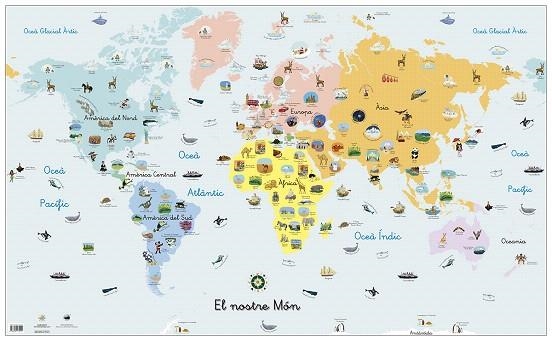 MAPA MURAL EL NOSTRE MÓN (CAT) | 9788409172412 | GONZÁLEZ, ANA ISABEL | Llibreria Drac - Librería de Olot | Comprar libros en catalán y castellano online