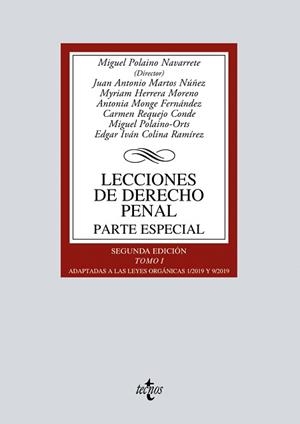 LECCIONES DE DERECHO PENAL PARTE ESPECIAL | 9788430972043 | DD.AA | Llibreria Drac - Librería de Olot | Comprar libros en catalán y castellano online