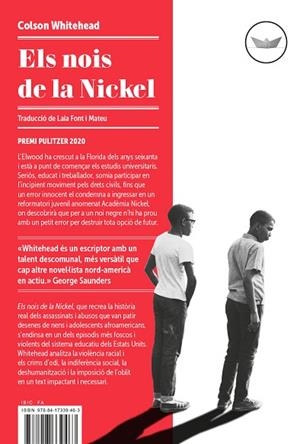 NOIS DE LA NICKEL, ELS | 9788417339463 | WHITEHEAD, COLSON | Llibreria Drac - Llibreria d'Olot | Comprar llibres en català i castellà online