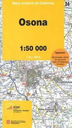 OSONA MAPA COMARCAL DE CATALUNYA 1:50 000 | 9788439396673 | AA.DD. | Llibreria Drac - Librería de Olot | Comprar libros en catalán y castellano online