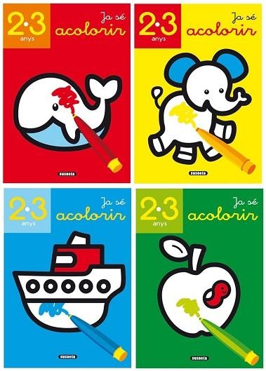 JA SÉ ACOLORIR (4 TÍTOLS) | 9788467728507 | Llibreria Drac - Llibreria d'Olot | Comprar llibres en català i castellà online
