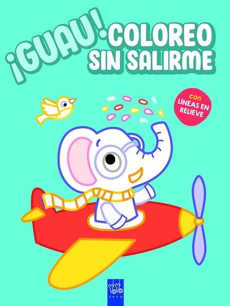 ¡GUAU! COLOREO SIN SALIRME. AZUL | 9788408236122 | YOYO | Llibreria Drac - Librería de Olot | Comprar libros en catalán y castellano online
