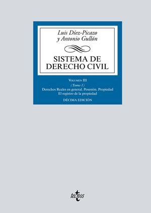SISTEMA DE DERECHO CIVIL VOL.III TOMO 1 | 9788430976942 | DÍEZ-PICAZO, LUIS; GULLÓN, ANTONIO | Llibreria Drac - Librería de Olot | Comprar libros en catalán y castellano online