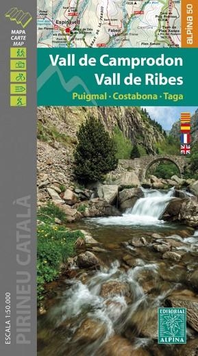 VALL DE CAMPRODON VALL DE RIBES. MAPA ALPINA 1:50000 | 9788480908658 | AA.DD. | Llibreria Drac - Librería de Olot | Comprar libros en catalán y castellano online