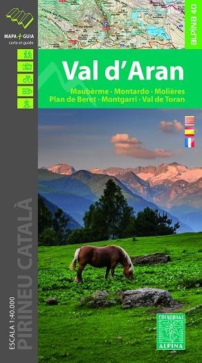 VAL D'ARAN. MAPA ALPINA 1:40000 | 9788480906913 | AA.DD. | Llibreria Drac - Librería de Olot | Comprar libros en catalán y castellano online