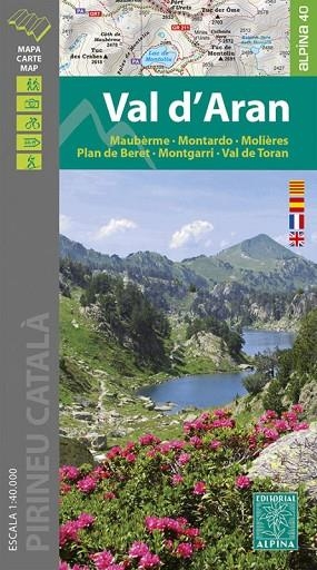 VAL D'ARAN. MAUBERME MONTARDO MOLIERES PLAN DE BERET MONTGARRI VAL DE TORAN (MAPA 1:40000) | 9788480908771 | AA.DD. | Llibreria Drac - Librería de Olot | Comprar libros en catalán y castellano online