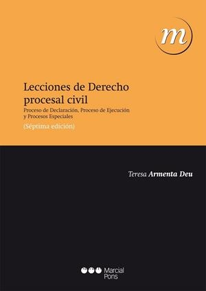 LECCIONES DE DERECHO PROCESAL CIVIL | 9788415948025 | ARMENTA DEU, Mª TERESA | Llibreria Drac - Librería de Olot | Comprar libros en catalán y castellano online