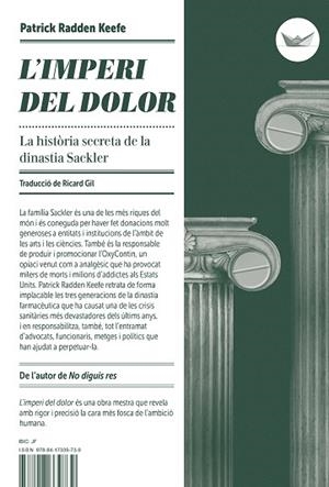 IMPERI DEL DOLOR, L' | 9788417339739 | KEEFE, PATRICK RADDEN | Llibreria Drac - Librería de Olot | Comprar libros en catalán y castellano online