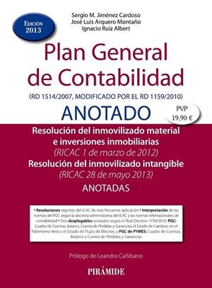 PLAN GENERAL DE CONTABILIDAD ANOTADO 2013 | 9788436829648 | AAVV | Llibreria Drac - Llibreria d'Olot | Comprar llibres en català i castellà online