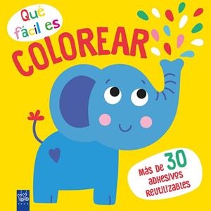QUÉ FÁCIL ES COLOREAR. ELEFANTE | 9788408249344 | YOYO | Llibreria Drac - Librería de Olot | Comprar libros en catalán y castellano online