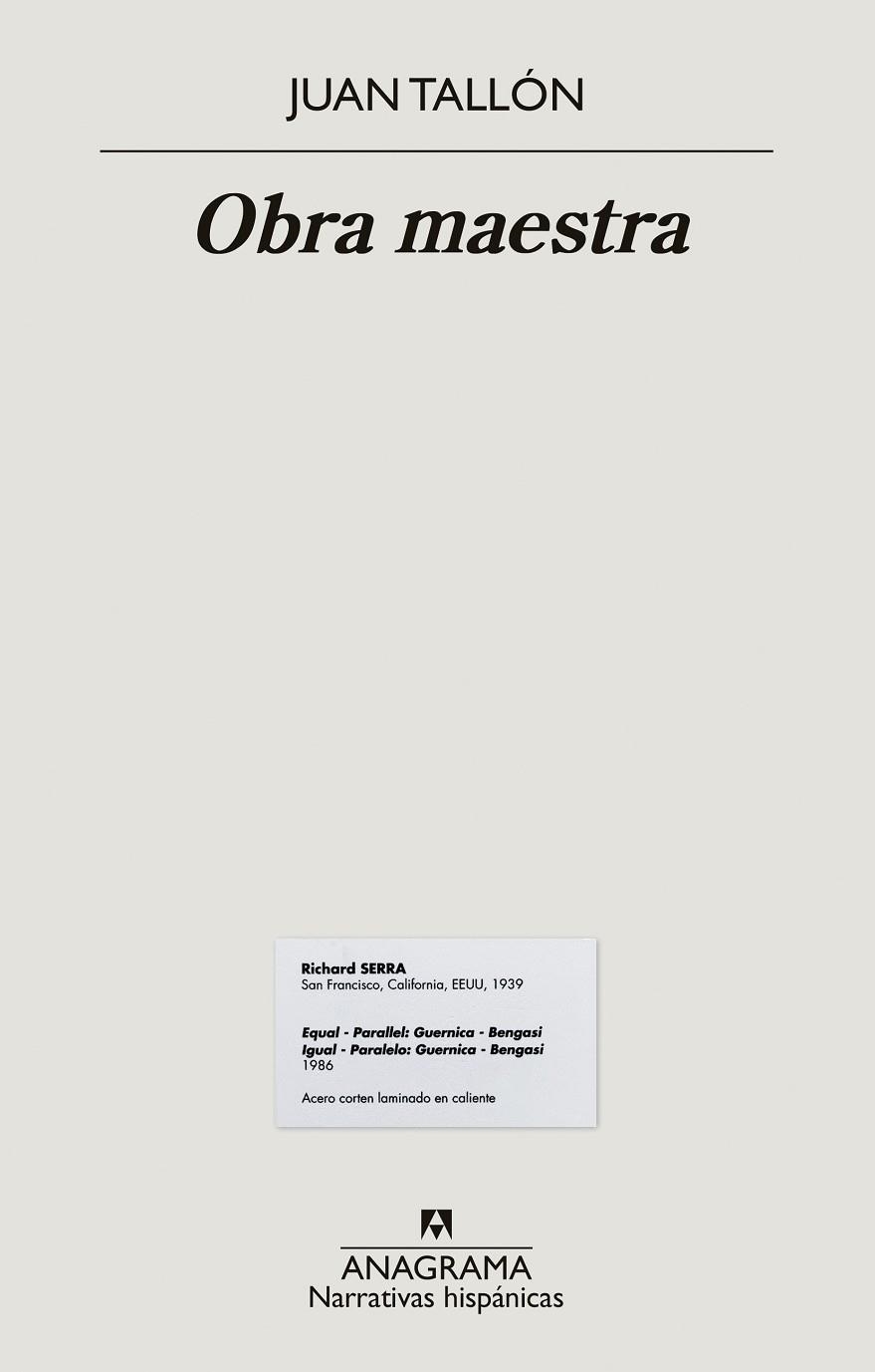 OBRA MAESTRA | 9788433999412 | TALLÓN, JUAN | Llibreria Drac - Librería de Olot | Comprar libros en catalán y castellano online