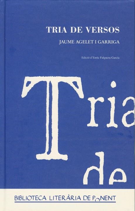 TRIA DE VERSOS. | 9788484092544 | FALGUERA GARCIA, ENRIC | Llibreria Drac - Librería de Olot | Comprar libros en catalán y castellano online