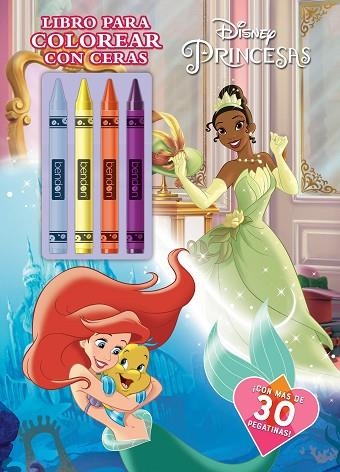 PRINCESAS. LIBRO PARA COLOREAR CON CERAS | 9788499519883 | DISNEY | Llibreria Drac - Librería de Olot | Comprar libros en catalán y castellano online