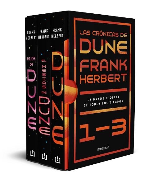 DUNE (ESTUCHE CON: DUNE | EL MESÍAS DE DUNE | HIJOS DE DUNE) | 9788466359481 | HERBERT, FRANK | Llibreria Drac - Librería de Olot | Comprar libros en catalán y castellano online