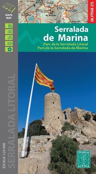 SERRALADA DE MARINA MAPA ALPINA 1:25.000 PARC SERRALADA LITORAL | 9788480909099 | AA.DD. | Llibreria Drac - Librería de Olot | Comprar libros en catalán y castellano online