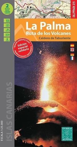 LA PALMA - RUTA DE LOS VOLCANES. 2 MAPAS Y GUIA EXCURSIONISTA ALPINA 1:25000 | 9788480909105 | AA.DD. | Llibreria Drac - Llibreria d'Olot | Comprar llibres en català i castellà online