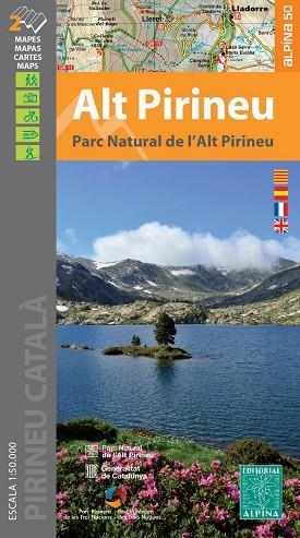 ALT PIRINEU. PARC NATURAL DE L'ALT PIRINEU 2 MAPES 1:50.000 + CARPETA DESPLEGABLE ALPINA | 9788480909143 | AA.DD. | Llibreria Drac - Librería de Olot | Comprar libros en catalán y castellano online