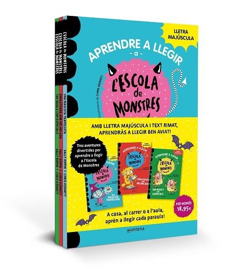 PACK APRENDRE A LLEGIR A L'ESCOLA DE MONSTRES (LLIBRES 1-3) | 9788419169990 | RIPPIN, SALLY; COT, JÚLIA | Llibreria Drac - Librería de Olot | Comprar libros en catalán y castellano online