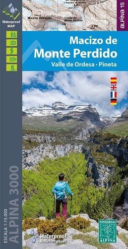 MACIZO DE MONTE PERDIDO. MAPA WATERPROOF - ESCALA 1:15.000 | 9788480909365 | AA.DD. | Llibreria Drac - Librería de Olot | Comprar libros en catalán y castellano online