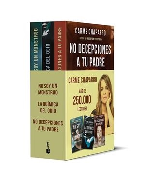 NO SOY UN MONSTRUO | LA QUIMICA DEL ODIO | NO DECEPCIONES A TU PADRE (PACK) | 9788432241307 | CHAPARRO, CARME | Llibreria Drac - Llibreria d'Olot | Comprar llibres en català i castellà online