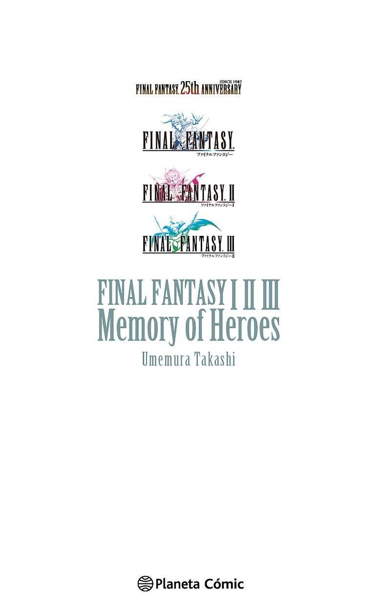 FINAL FANTASY I, II, III MEMORY OF HEROES (NOVELA) | 9788411129695 | UMEMURA, TAKASHI | Llibreria Drac - Librería de Olot | Comprar libros en catalán y castellano online