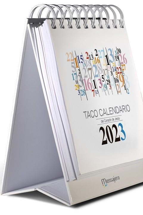 TACO CALENDARIO SAGRADO CORAZON -2023 CON PEANA NUMEROS | 9788427146228 | AA.DD. | Llibreria Drac - Librería de Olot | Comprar libros en catalán y castellano online