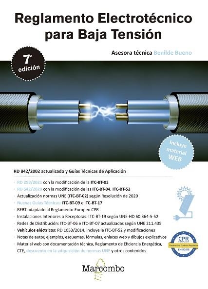 REGLAMENTO ELECTROTÉCNICO PARA BAJA TENSIÓN 7.ª EDICIÓN | 9788426733719 | BUENO, BENILDE | Llibreria Drac - Librería de Olot | Comprar libros en catalán y castellano online