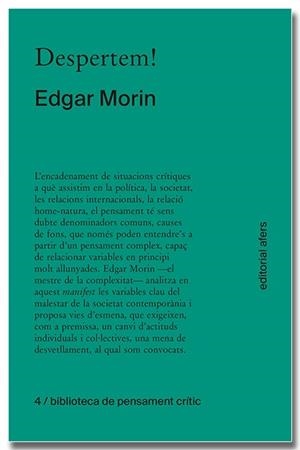 DESPERTEM! | 9788418618406 | MORIN, EDGAR | Llibreria Drac - Llibreria d'Olot | Comprar llibres en català i castellà online
