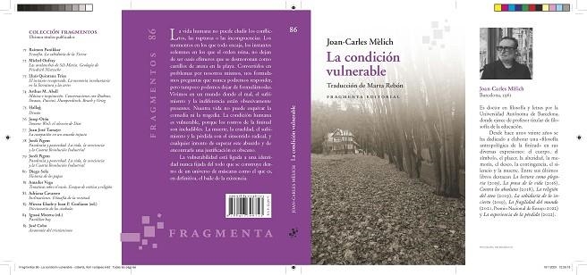 CONDICIÓN VULNERABLE, LA | 9788417796723 | MÈLICH, JOAN-CARLES | Llibreria Drac - Librería de Olot | Comprar libros en catalán y castellano online