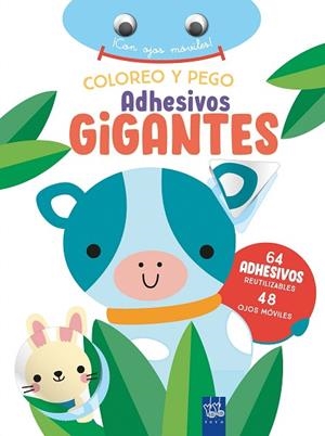 COLOREO Y PEGO ADHESIVOS GIGANTES. VACA | 9788408266372 | YOYO | Llibreria Drac - Llibreria d'Olot | Comprar llibres en català i castellà online