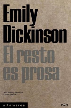 RESTO ES PROSA, EL | 9788419583192 | DICKINSON, EMILY | Llibreria Drac - Llibreria d'Olot | Comprar llibres en català i castellà online