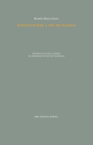 ANOTACIONES A PIE DE PÁGINA | 9788419633248 | BASCUÑANA, RAMÓN | Llibreria Drac - Llibreria d'Olot | Comprar llibres en català i castellà online