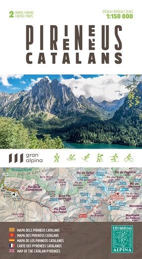PIRINEUS CATALANS. MAPA ALPINA 1:150000 (CARPETA 2 MAPES) | 9788480909785 | AA.DD. | Llibreria Drac - Librería de Olot | Comprar libros en catalán y castellano online