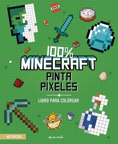 100% MINECRAFT. PINTA PÍXELES | 9788408271970 | AA.DD. | Llibreria Drac - Librería de Olot | Comprar libros en catalán y castellano online