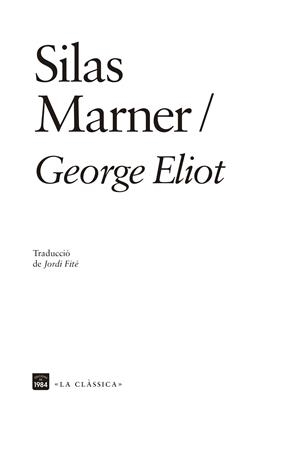 SILAS MARNER | 9788418858420 | ELIOT, GEORGE | Llibreria Drac - Librería de Olot | Comprar libros en catalán y castellano online