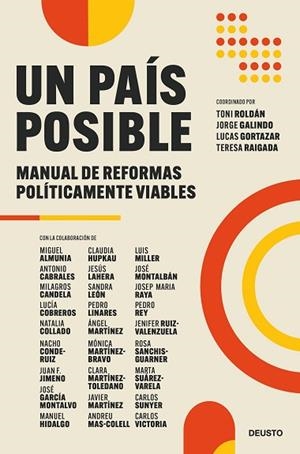 PAÍS POSIBLE, UN | 9788423436415 | RAIGADA, TERESA; GORTAZAR, LUCAS; GALINDO, JORGE; ROLDÁN, ANTONIO | Llibreria Drac - Librería de Olot | Comprar libros en catalán y castellano online