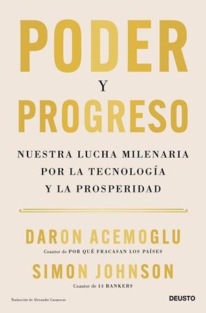 PODER Y PROGRESO | 9788423436378 | ACEMOGLU, DARON; JOHNSON, SIMON | Llibreria Drac - Librería de Olot | Comprar libros en catalán y castellano online