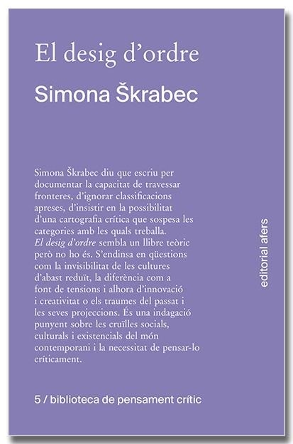 DESIG D'ORDRE, EL | 9788418618604 | SKRABEC, SIMONA | Llibreria Drac - Llibreria d'Olot | Comprar llibres en català i castellà online