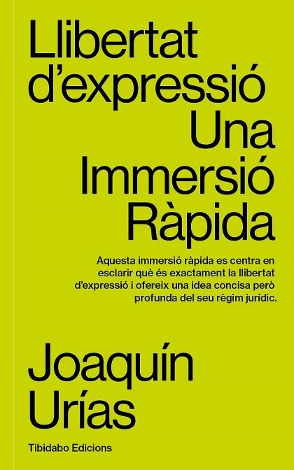 LLIBERTAT D'EXPRESSIÓ | 9788419683663 | URÍAS, JOAQUÍN | Llibreria Drac - Librería de Olot | Comprar libros en catalán y castellano online