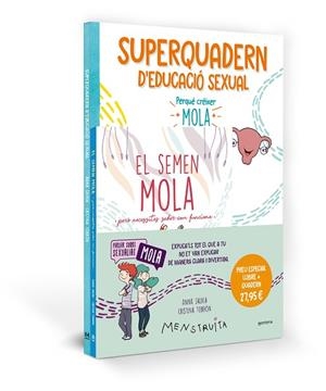 PACK APRÈN AMB MENSTRUITA (EL SEMEN MOLA + SUPERQUADERN D'EDUCACIÓ SEXUAL) | 9788419975072 | SALVIA, ANNA | Llibreria Drac - Llibreria d'Olot | Comprar llibres en català i castellà online