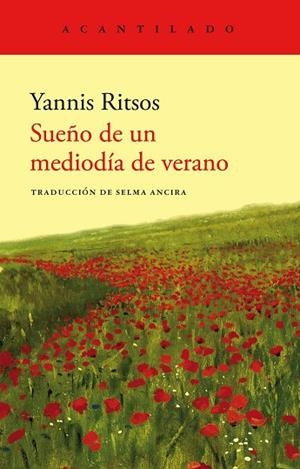 SUEÑO DE UN MEDIODÍA DE VERANO | 9788419036797 | RITSOS, YANNIS | Llibreria Drac - Llibreria d'Olot | Comprar llibres en català i castellà online