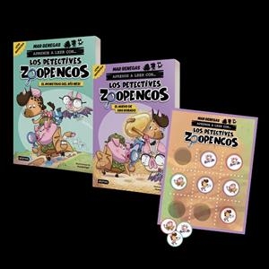 PACK ZOOPENCOS (VOL 1 Y 2 + TRES EN RAYA) | 9788408283171 | BENEGAS, MAR | Llibreria Drac - Llibreria d'Olot | Comprar llibres en català i castellà online