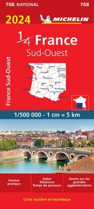 MAPA NATIONAL FRANCE SUD-OUEST (NATIONAL 708) | 9782067261365 | AA.DD. | Llibreria Drac - Llibreria d'Olot | Comprar llibres en català i castellà online